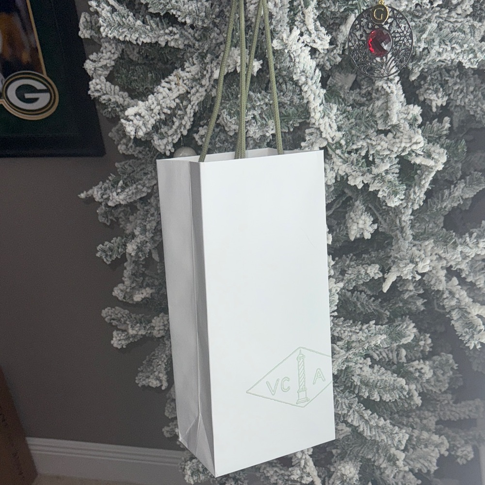 Van Cleef & Arpels White and Green Bag